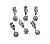 Silver Kholapuri Beads 33 MM Per Packet of 15 Pcs- (KBP-006)